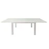 Meubletmoi Tables à Manger Table Extensible 120 à 230 Cm Plateau Verre Blanc