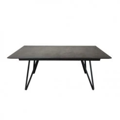 Meubletmoi Tables à Manger Table Extensible 180 à 230 Cm Gris Anthracite En Céramique