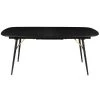 Zago Tables à Manger Table Extensible 180 Cm Chêne Plaqué Noir, Allonge Intégrée -Marquee Magasin table extensible 180 cm chene plaque noir allonge integree
