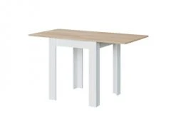 Usinestreet Tables à Manger Table Extensible Blanc/bois L67/134cm -Marquee Magasin table extensible blanc bois l67 134cm 3