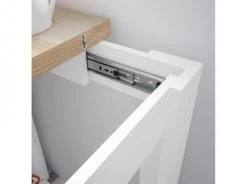 Usinestreet Tables à Manger Table Extensible Blanc/bois L67/134cm -Marquee Magasin table extensible blanc bois l67 134cm 5