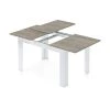 Dmora Tables à Manger Table Extensible Effet Bois Blanc