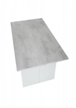 Dmora Tables à Manger Table Extensible Effet Bois Gris -Marquee Magasin table extensible effet bois gris 4