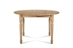 Hellin Tables à Manger Table Extensible Ronde Bois D105 Cm + 1 Allonge Et Pieds Tournés -Marquee Magasin table extensible ronde bois d105 cm 1 allonge et pieds tournes 4
