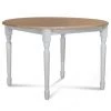 Hellin Tables à Manger Table Extensible Ronde Bois D115 Cm Avec 1 Allonge Et Pieds Tournés -Marquee Magasin table extensible ronde bois d115 cm avec 1 allonge et pieds tournes