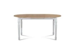Hellin Tables à Manger Table Extensible Ronde Bois D115 Cm Avec 1 Allonge Et Pieds Tournés -Marquee Magasin table extensible ronde bois d115 cm avec 1 allonge et pieds tournes 2