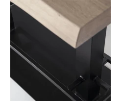 Meubles & Design Tables à Manger Table Haute Rectangulaire 140x80cm Bois Clair Et Métal Noir -Marquee Magasin table haute rectangulaire 140x80cm bois clair et metal noir 2