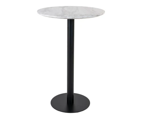 Meubles & Design Tables à Manger Table Haute Ronde Effet Marbre Pied Métal Noir 3 Meubles & Design Tables à Manger Table Haute Ronde Effet Marbre Pied Métal Noir