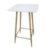 The Home Deco Factory Tables à Manger Table Haute Scandinave L. 60 X H. 102 Cm Blanc -Marquee Magasin table haute scandinave l 60 x h 102 cm blanc