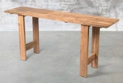 Mathi Design Tables à Manger Table Haute Teck Recyclé L140 -Marquee Magasin table haute teck recycle l140 1