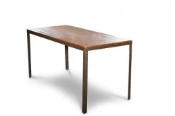 PIB Tables à Manger Table Industrielle En Bois Marron