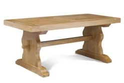Hellin Tables à Manger Table Monastère En Chêne Clair Massif + 2 Allonges L180/280 -Marquee Magasin table monastere en chene clair massif 2 allonges l180 280 3
