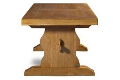 Hellin Tables à Manger Table Monastère En Chêne Moyen Massif + 2 Allonges L180/280 -Marquee Magasin table monastere en chene moyen massif 2 allonges l180 280 4