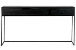 Woood Consoles Et Drapiers Table Murale En Bois De Chêne Noir 74x140x40 -Marquee Magasin table murale en bois de chene noir 74x140x40 4