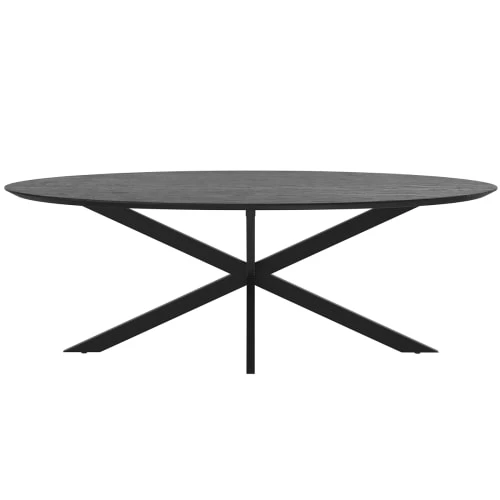 Rendez Vous Déco Tables à Manger Table Ovale 240 Cm En Bois Noir 10 Personnes 4 Rendez Vous Déco Tables à Manger Table Ovale 240 Cm En Bois Noir 10 Personnes – Image 2