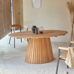 Tikamoon Tables à Manger Table Ovale En Teck Massif 6 Pers. -Marquee Magasin table ovale en teck massif 6 pers 3