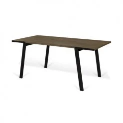 TEMAHOME Tables à Manger Table Placage Noyer Et Noir -Marquee Magasin table placage noyer et noir 1