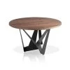 Angel Cerda Tables à Manger Table Placage Noyer Et Structure En Acier Laqué Noir Mat -Marquee Magasin table placage noyer et structure en acier laque noir mat