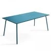 Oviala Tables à Manger Table Rectangle Acier Bleu Pacific -Marquee Magasin table rectangle acier bleu pacific