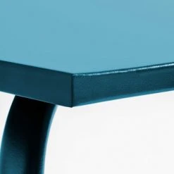 Oviala Tables à Manger Table Rectangle Acier Bleu Pacific -Marquee Magasin table rectangle acier bleu pacific 3