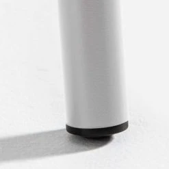 Oviala Tables à Manger Table Rectangle En Acier Blanc -Marquee Magasin table rectangle en acier blanc 3