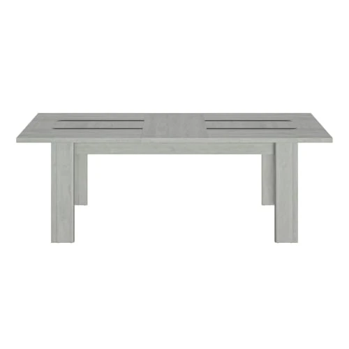 Gami Tables à Manger Table Rectangulaire 1 Allonge Effet Bois Gris 5 Gami Tables à Manger Table Rectangulaire 1 Allonge Effet Bois Gris – Image 3