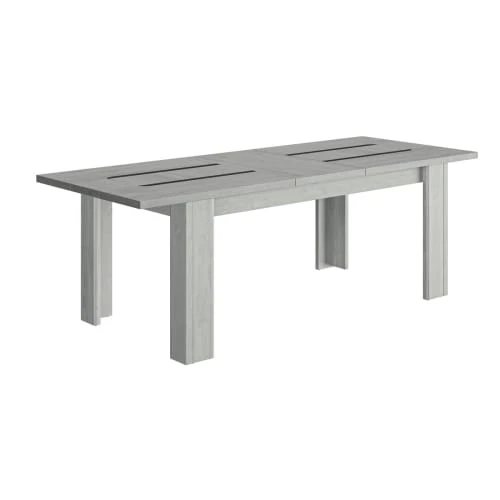 Gami Tables à Manger Table Rectangulaire 1 Allonge Effet Bois Gris 6 Gami Tables à Manger Table Rectangulaire 1 Allonge Effet Bois Gris – Image 4