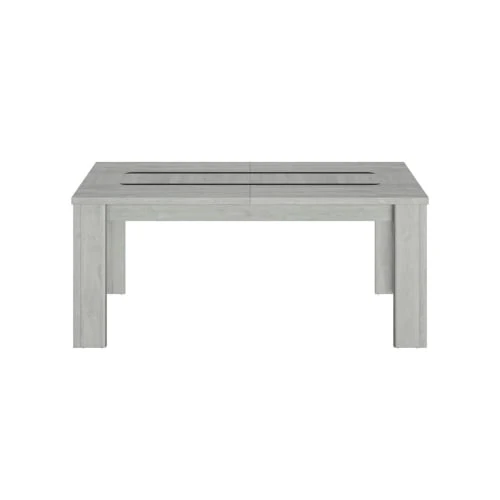 Gami Tables à Manger Table Rectangulaire 1 Allonge Effet Bois Gris 3 Gami Tables à Manger Table Rectangulaire 1 Allonge Effet Bois Gris