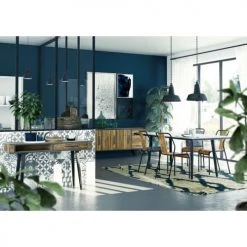 Zago Tables à Manger Table Rectangulaire 180 X 90 Cm Bois Et Métal -Marquee Magasin table rectangulaire 180 x 90 cm bois et metal 2