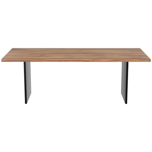 Rendez Vous Déco Tables à Manger Table Rectangulaire 200 Cm En Bois De Teck Et Métal 6-8 Personnes 4 Rendez Vous Déco Tables à Manger Table Rectangulaire 200 Cm En Bois De Teck Et Métal 6-8 Personnes – Image 2