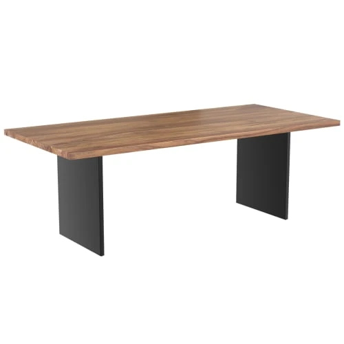 Rendez Vous Déco Tables à Manger Table Rectangulaire 200 Cm En Bois De Teck Et Métal 6-8 Personnes 3 Rendez Vous Déco Tables à Manger Table Rectangulaire 200 Cm En Bois De Teck Et Métal 6-8 Personnes