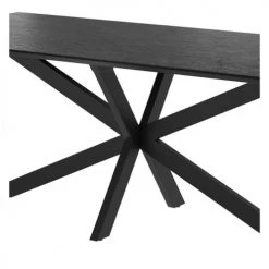 Rendez Vous Déco Tables à Manger Table Rectangulaire 220 Cm En Bois Noir 6-8 Personnes -Marquee Magasin table rectangulaire 220 cm en bois noir 6 8 personnes 5
