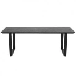 Rendez Vous Déco Tables à Manger Table Rectangulaire 240 Cm En Bois Noir 10 Personnes -Marquee Magasin table rectangulaire 240 cm en bois noir 10 personnes 9