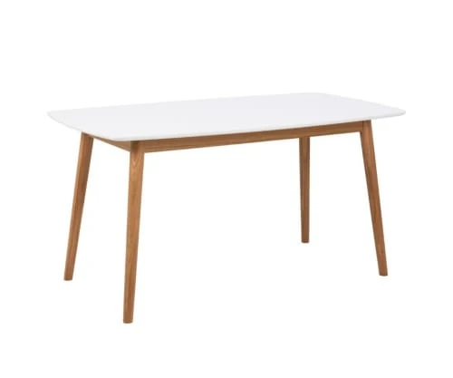 Meubles & Design Tables à Manger Table Rectangulaire En Bois 150x80cm Blanc 5 Meubles & Design Tables à Manger Table Rectangulaire En Bois 150x80cm Blanc – Image 3