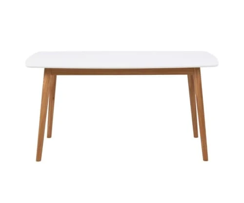 Meubles & Design Tables à Manger Table Rectangulaire En Bois 150x80cm Blanc 3 Meubles & Design Tables à Manger Table Rectangulaire En Bois 150x80cm Blanc