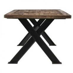 Rendez Vous Déco Tables à Manger Table Rectangulaire En Bois Et Métal, 8 Personnes -Marquee Magasin table rectangulaire en bois et metal 8 personnes 4