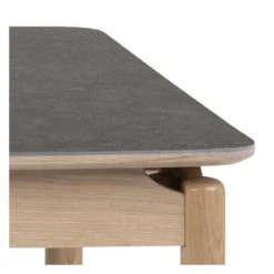 Rendez Vous Déco Tables à Manger Table Rectangulaire En Céramique Et Bois De Chêne 200 Cm, 8 Personnes -Marquee Magasin table rectangulaire en ceramique et bois de chene 200 cm 8 personnes 3