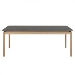 Rendez Vous Déco Tables à Manger Table Rectangulaire En Céramique Et Bois De Chêne 200 Cm, 8 Personnes -Marquee Magasin table rectangulaire en ceramique et bois de chene 200 cm 8 personnes 4