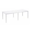 Dmora Tables à Manger Table Rectangulaire Extensible En Polypropylène Blanc -Marquee Magasin table rectangulaire extensible en polypropylene blanc