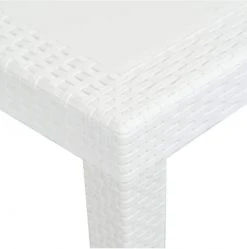 Dmora Tables à Manger Table Rectangulaire Extensible En Polypropylène Blanc -Marquee Magasin table rectangulaire extensible en polypropylene blanc 4