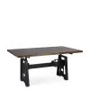 MOYCOR Tables à Manger Table Reglable En Bois De Manguier Et Métal Noir 2 MOYCOR Tables à Manger Table Reglable En Bois De Manguier Et Métal Noir -Marquee Magasin table reglable en bois de manguier et metal noir