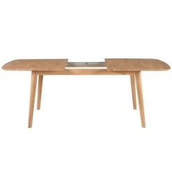 Zago Tables à Manger Table Repas 160 Cm En Chêne Avec Allonge Percy -Marquee Magasin table repas 160 cm en chene avec allonge percy 3