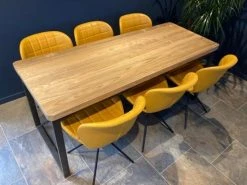 Mathi Design Tables à Manger Table Repas 180 Cm Bois Massif Clair -Marquee Magasin table repas 180 cm bois massif clair 3