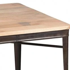 Altobuy Tables à Manger Table Repas Carrée Aspect Vieilli -Marquee Magasin table repas carree aspect vieilli 2