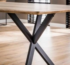 Mathi Design Tables à Manger Table Repas Effet Chêne L160 -Marquee Magasin table repas effet chene l160 3