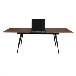 Zago Tables à Manger Table Repas Placage Noyer 180 Cm 6 Personnes Allonge Intégrée -Marquee Magasin table repas placage noyer 180 cm 6 personnes allonge integree 3