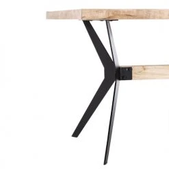 Altobuy Tables à Manger Table Repas Rectangulaire L.160cm Métal Et Acacia -Marquee Magasin table repas rectangulaire l 160cm metal et acacia 1