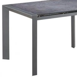 Altobuy Tables à Manger Table Repas Rectangulaire Métal Et Verre -Marquee Magasin table repas rectangulaire metal et verre 2