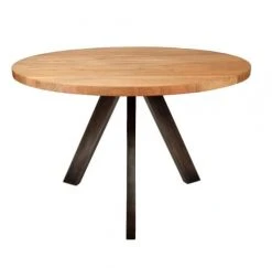 Mathi Design Tables à Manger Table Repas Ronde En Bois L120