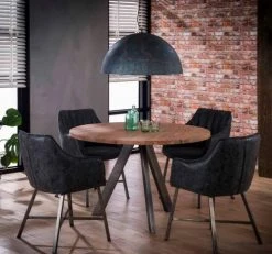 Mathi Design Tables à Manger Table Repas Ronde En Bois L120 -Marquee Magasin table repas ronde en bois l120 3